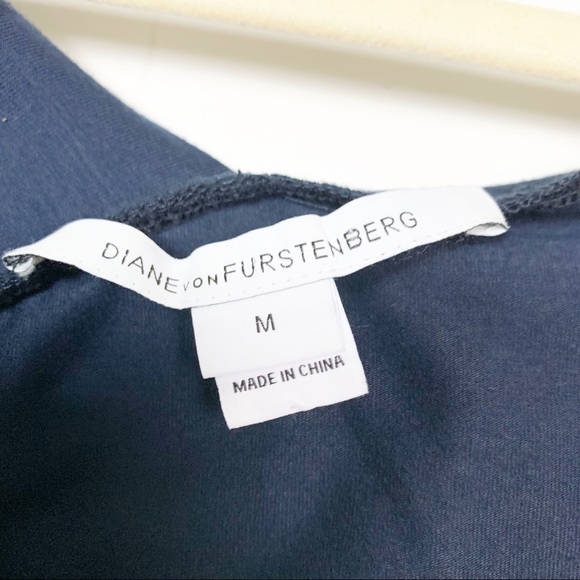 Diane Von Furstenberg Bentley Short Dress Blue - Picture 5 of 8